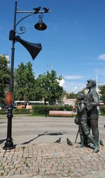 Город Владимир. Памятник Юрию Левитану.